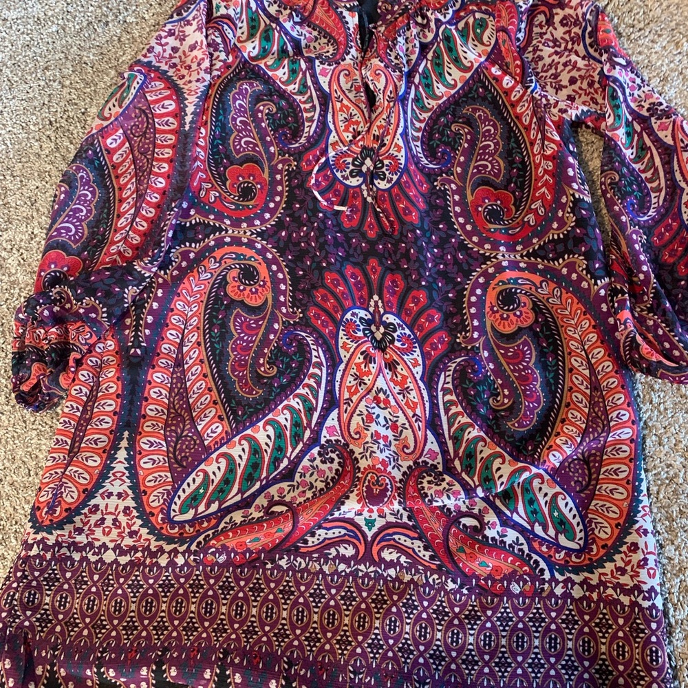 LOFT Multicolor Paisley Blouse